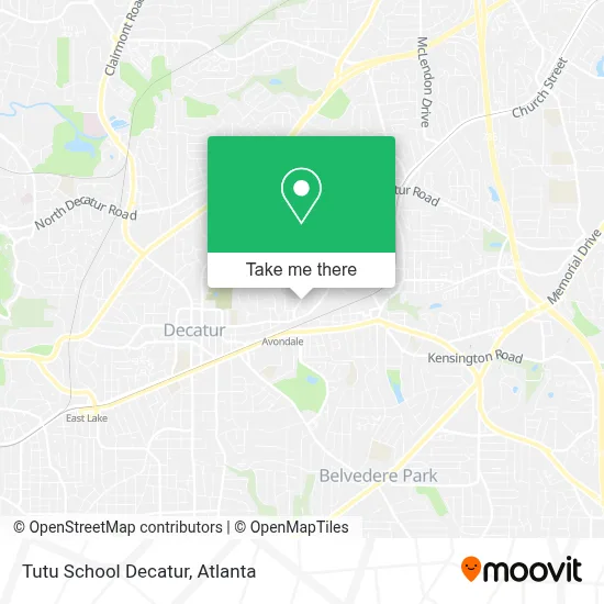 Tutu School Decatur map