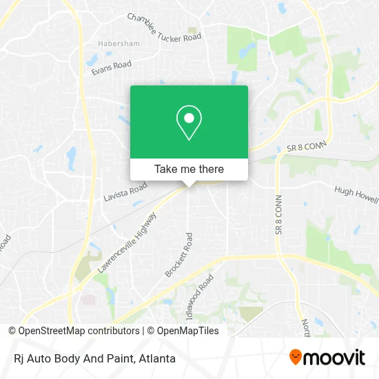 Rj Auto Body And Paint map