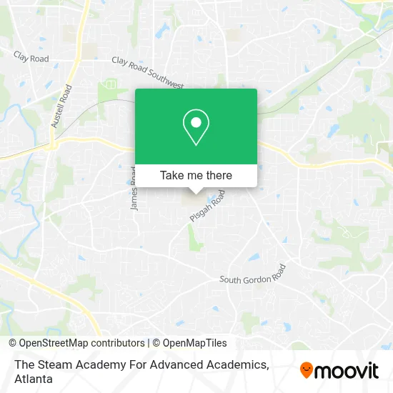 The Steam Academy For Advanced Academics map