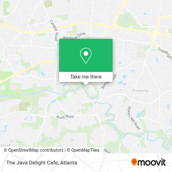 The Java Delight Cafe map