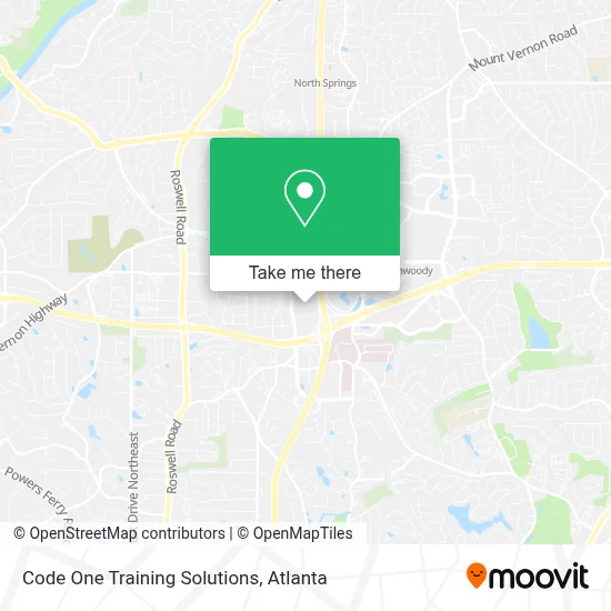 Code One Training Solutions map