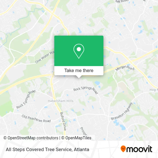All Steps Covered Tree Service map