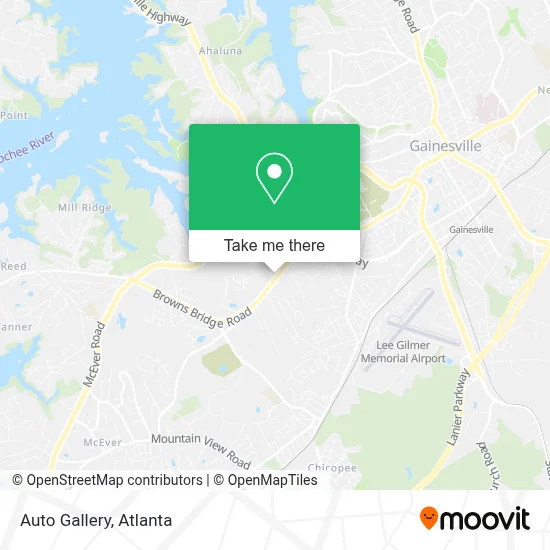 Auto Gallery map