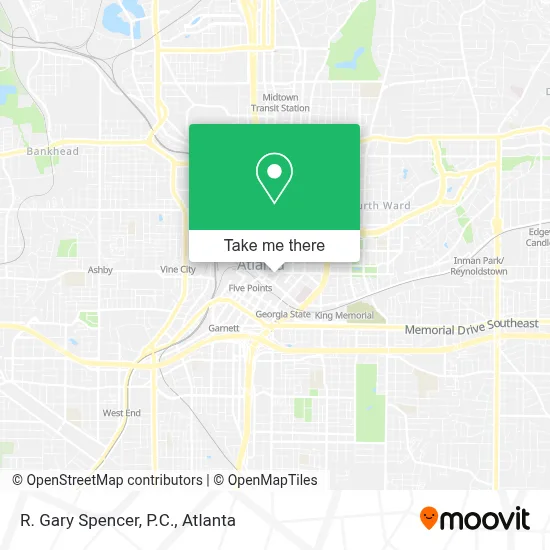 R. Gary Spencer, P.C. map
