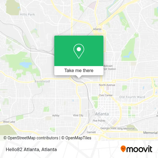 Hello82 Atlanta map