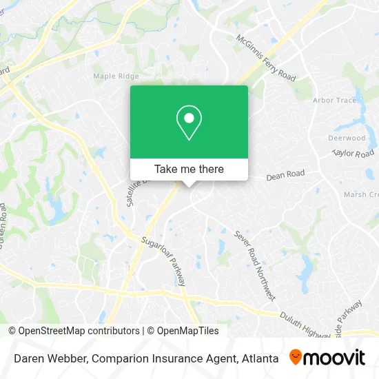 Daren Webber, Comparion Insurance Agent map