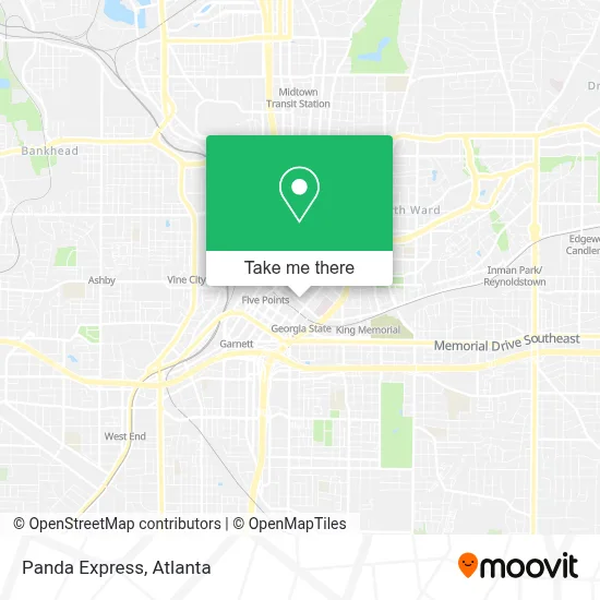 Panda Express map