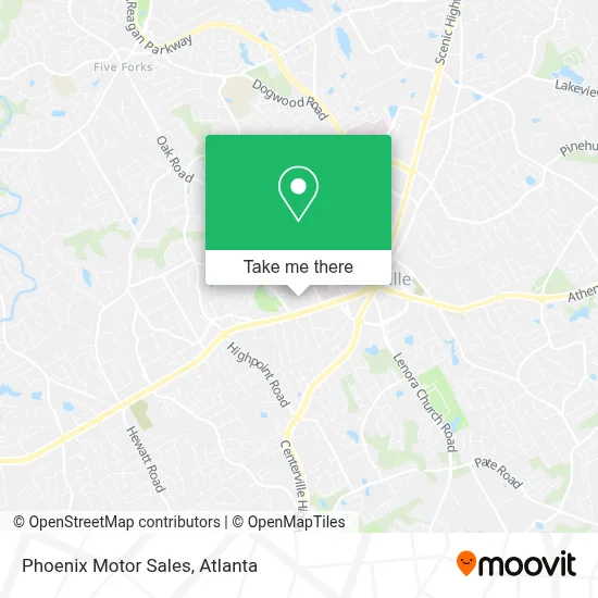 Phoenix Motor Sales map