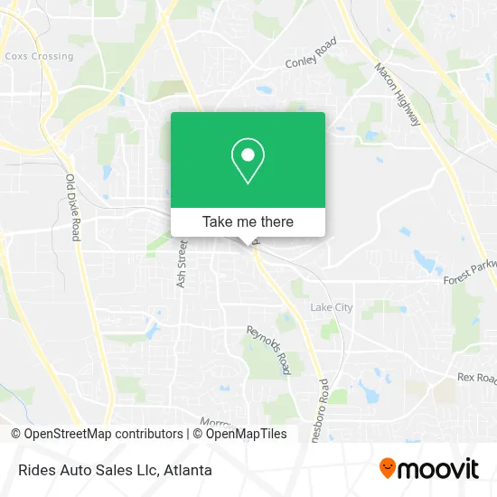 Rides Auto Sales Llc map