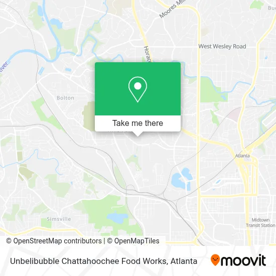 Unbelibubble Chattahoochee Food Works map