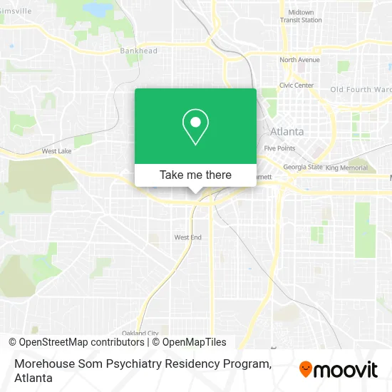 Morehouse Som Psychiatry Residency Program map