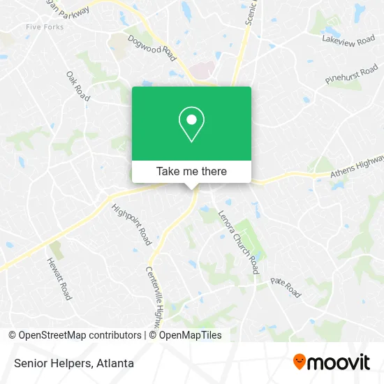 Senior Helpers map