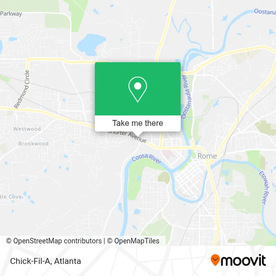 Chick-Fil-A map