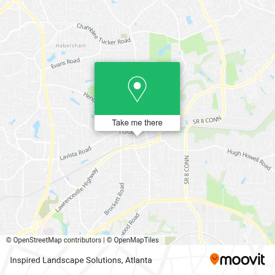 Inspired Landscape Solutions map