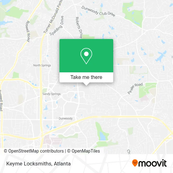 Keyme Locksmiths map