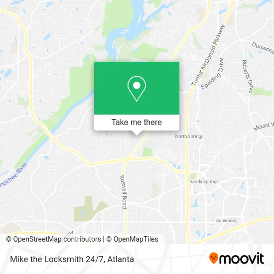 Mike the Locksmith 24/7 map