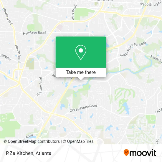 P.Za Kitchen map