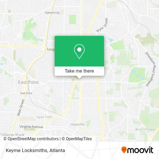 Keyme Locksmiths map
