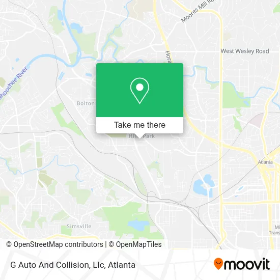 G Auto And Collision, Llc map
