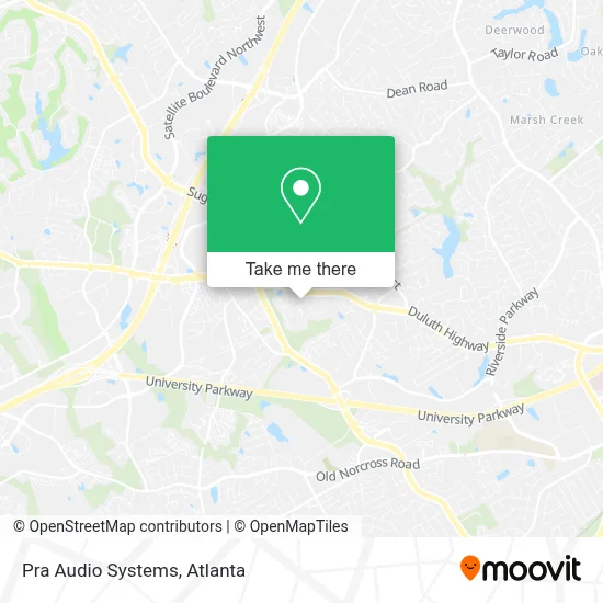 Pra Audio Systems map
