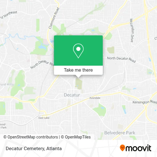 Decatur Cemetery map