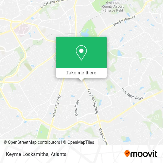 Keyme Locksmiths map