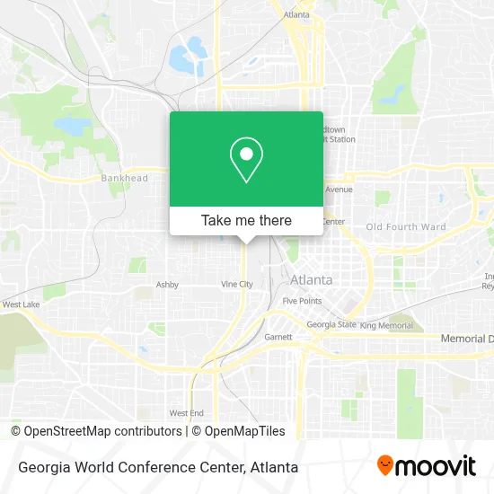 Georgia World Conference Center map