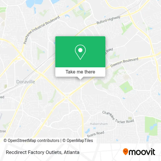 Recdirect Factory Outlets map