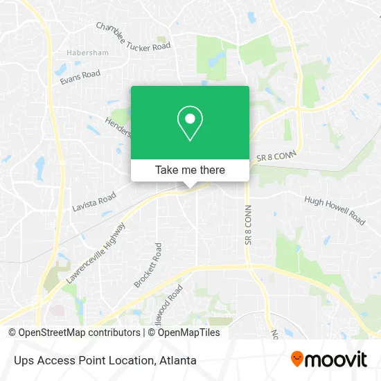 Ups Access Point Location map