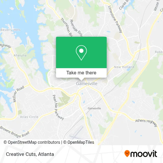 Creative Cuts map