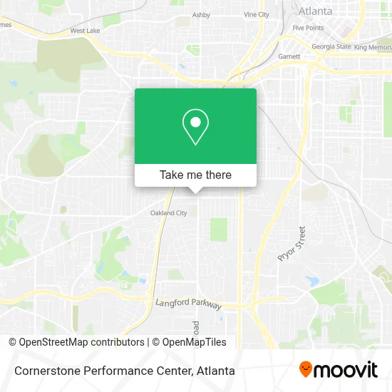 Cornerstone Performance Center map