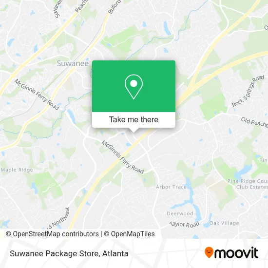 Suwanee Package Store map