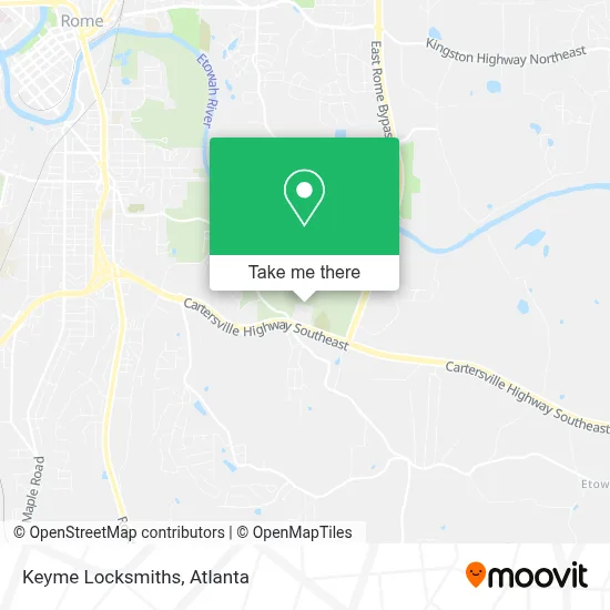 Keyme Locksmiths map
