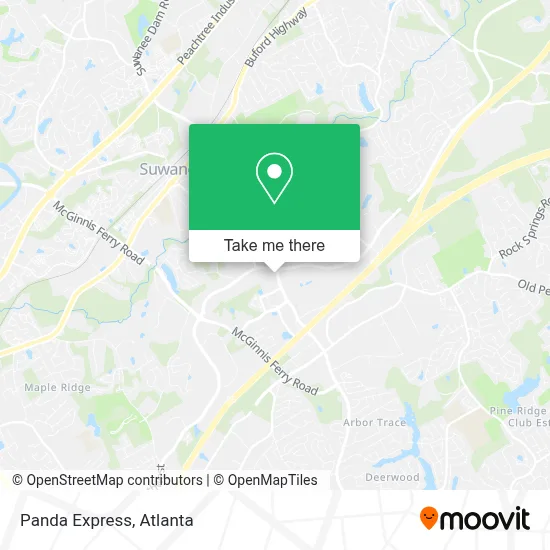 Panda Express map
