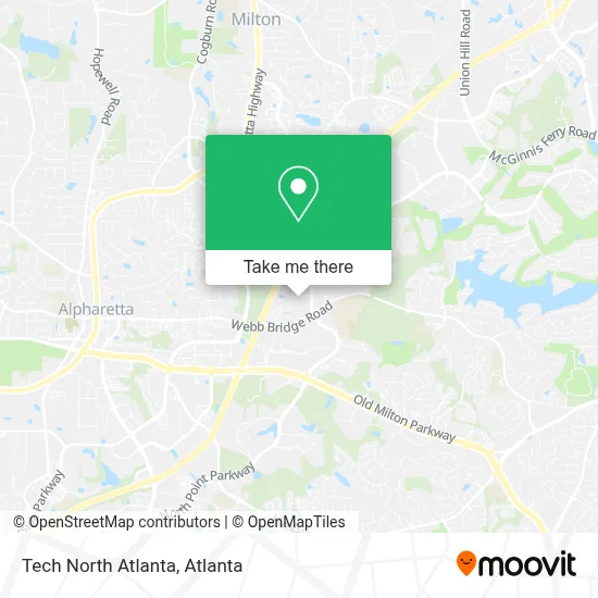 Tech North Atlanta map