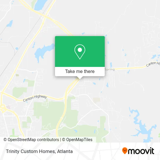 Trinity Custom Homes map