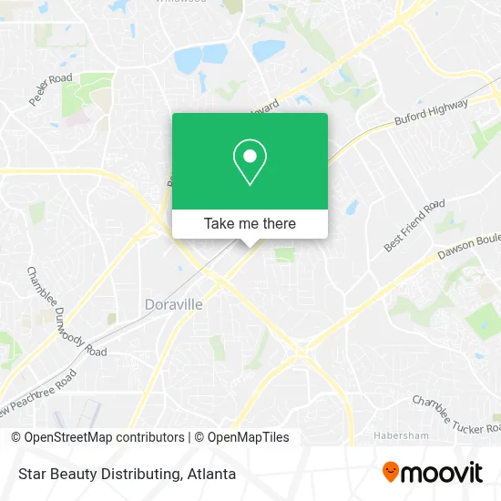 Star Beauty Distributing map