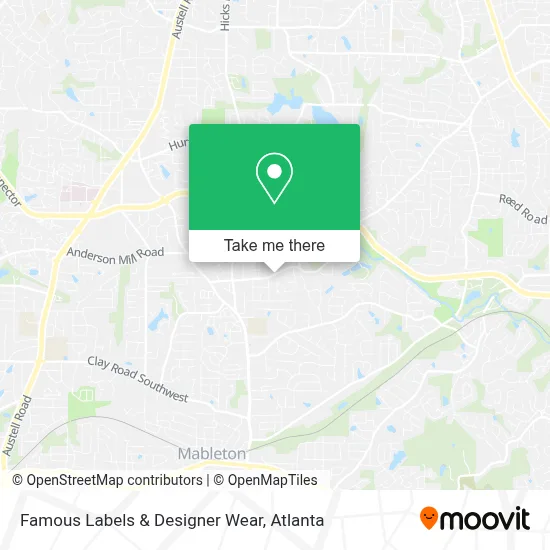 Famous Labels & Designer Wear map