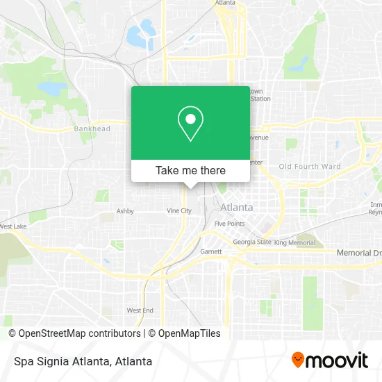 Spa Signia Atlanta map