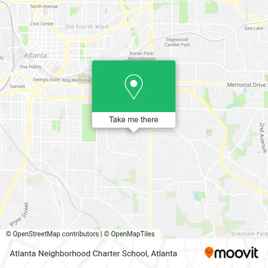 Atlanta Neighborhood Charter School map