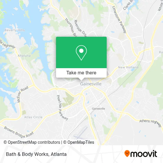 Bath & Body Works map