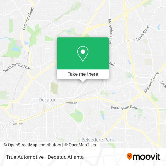Mapa de True Automotive - Decatur