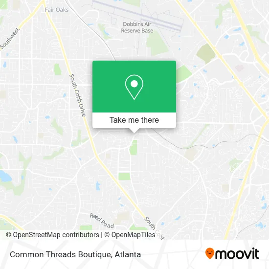 Common Threads Boutique map