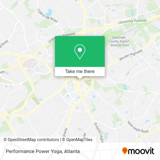 Performance Power Yoga map