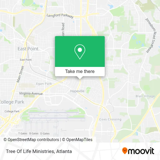 Tree Of Life Ministries map