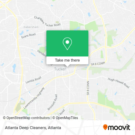 Atlanta Deep Cleaners map