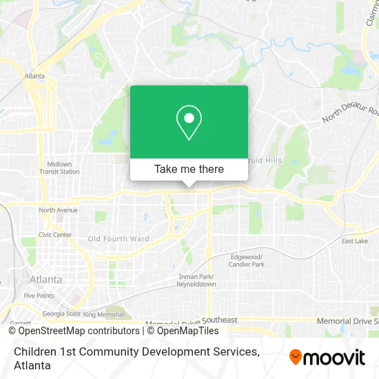 Children 1st Community Development Services map