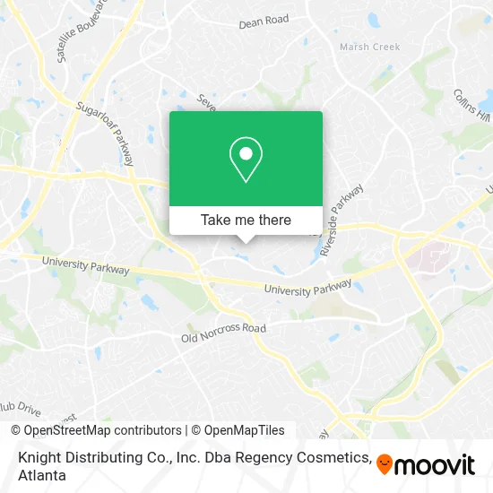 Knight Distributing Co., Inc. Dba Regency Cosmetics map