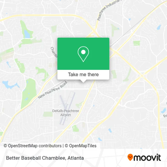 Better Baseball Chamblee map