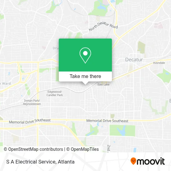 S A Electrical Service map
